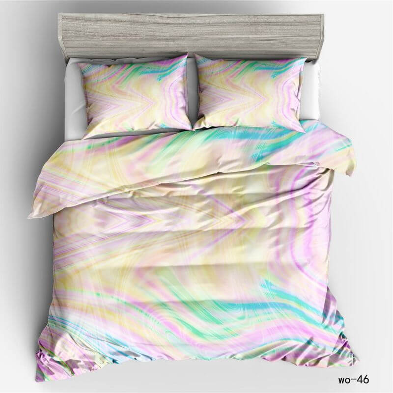Colourful contemporary bedroom bedding