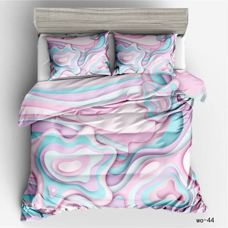 Colorful abstract gradient bedding set