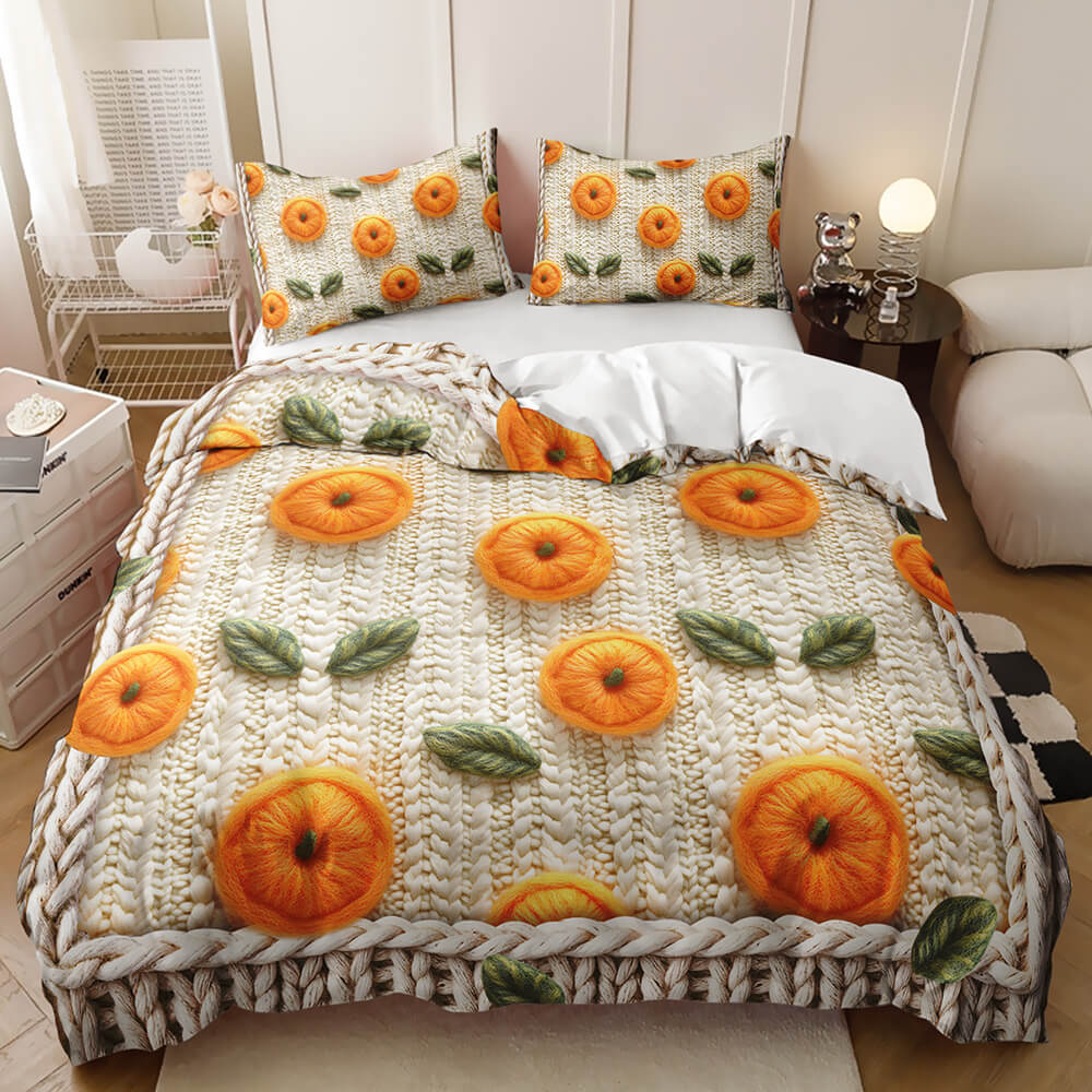 Vibrant floral duvet cover