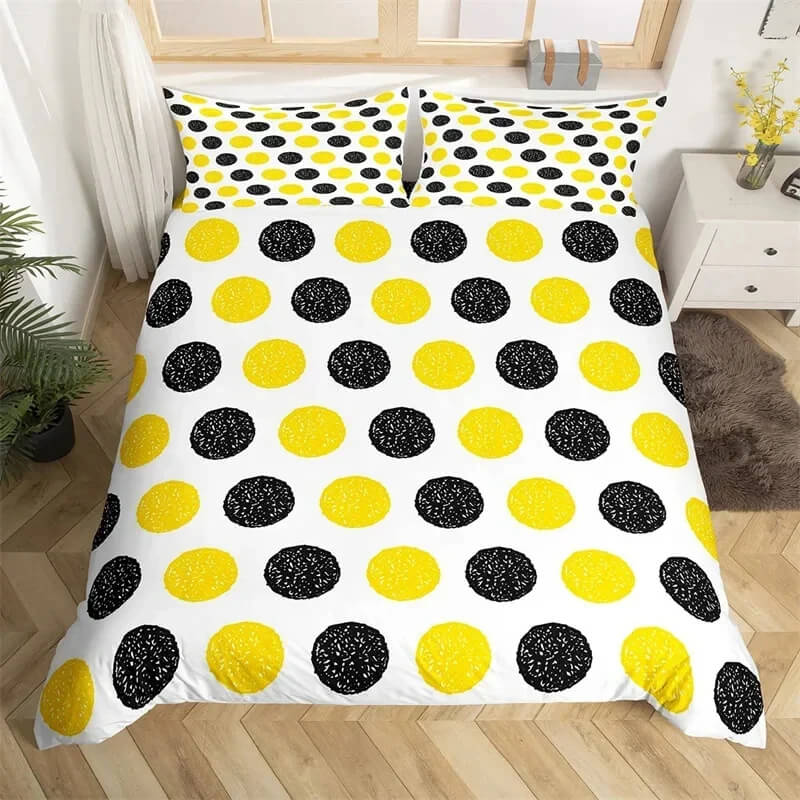 Polka dot duvet cover king size bed