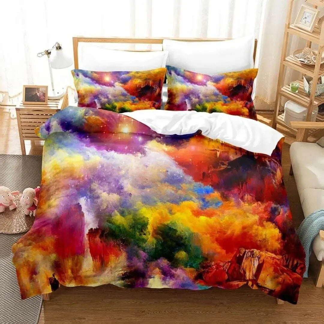 Colourful Clouds Doona Cover