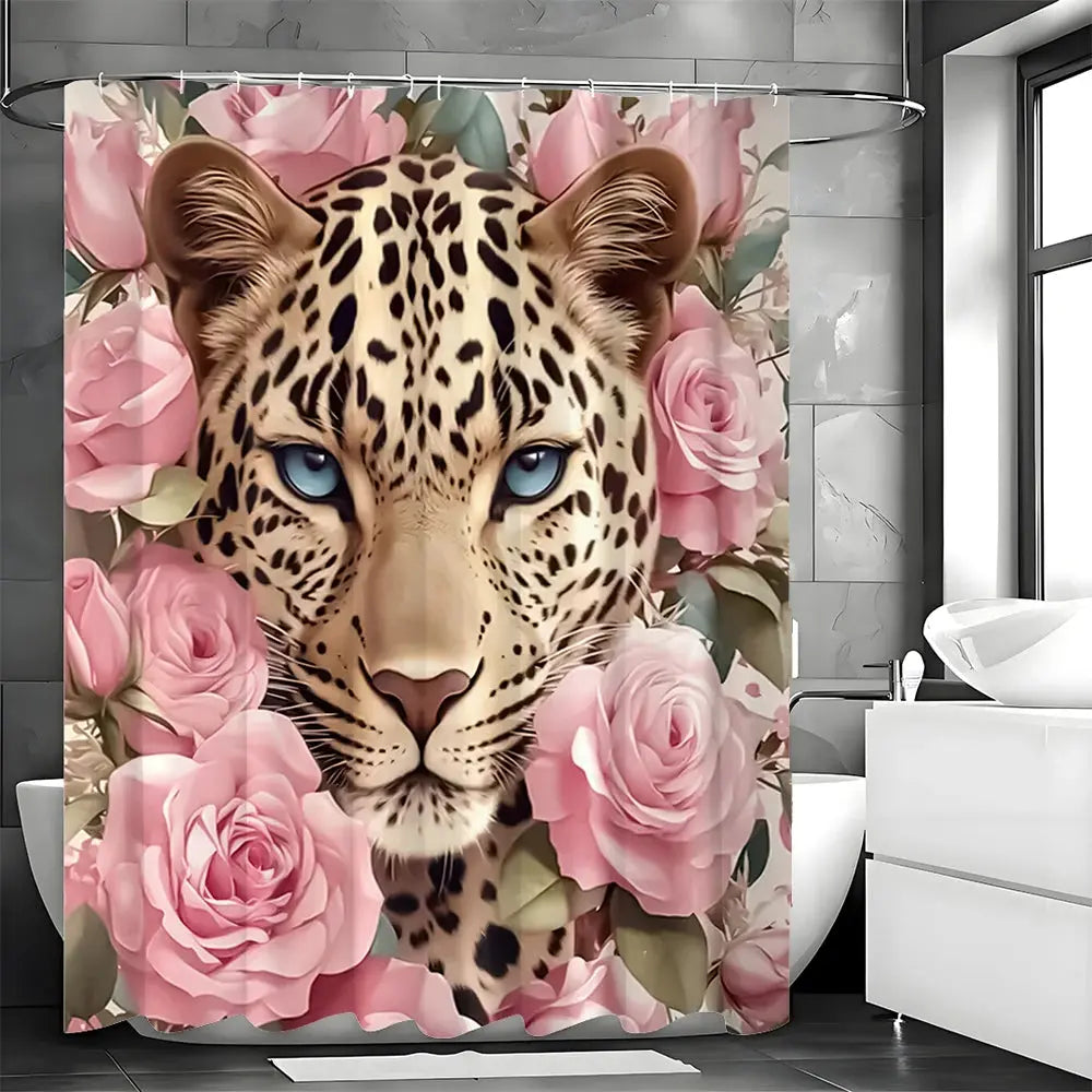 Cougar Rose Shower Curtain My Store
