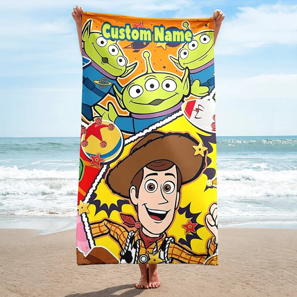 Cowboy And Alien Beach Towels, Toy Movie Beach Towels, Magic World Boys and Girls Beach Towel 