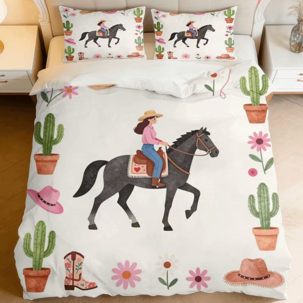 cowgirl doona cover bedroom decor