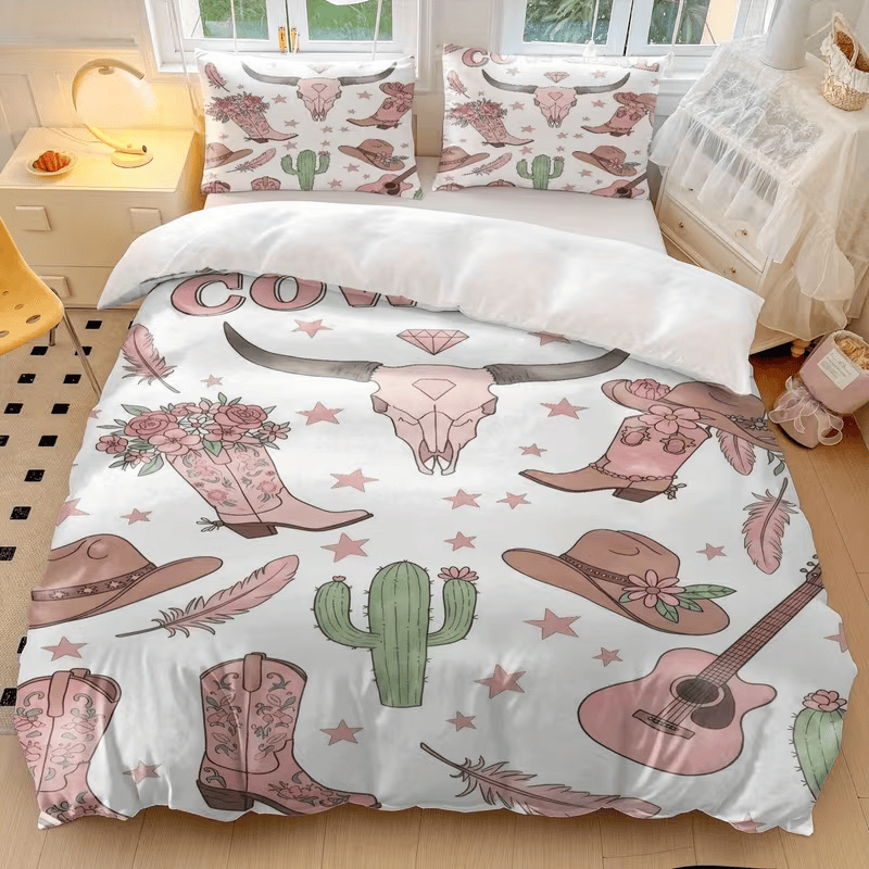 cowgirl bedding detail 