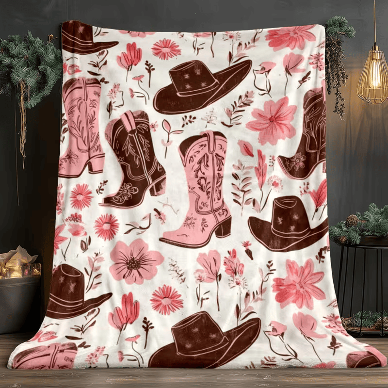western cowgirl blanket for bedroom decor