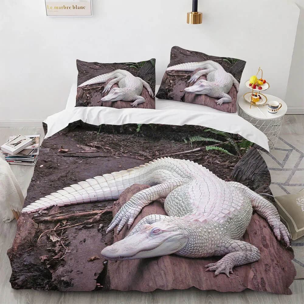 Wildlife animal bedding alligator theme