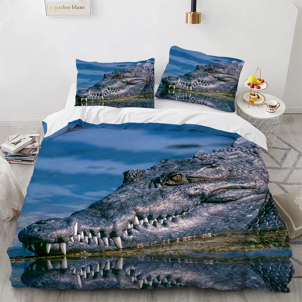 Crocodile bedding boys room decor