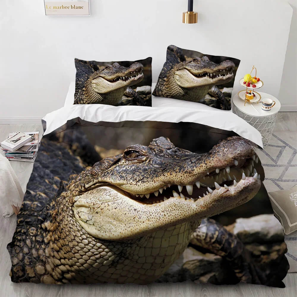 Crocodile animal bedding stylish design