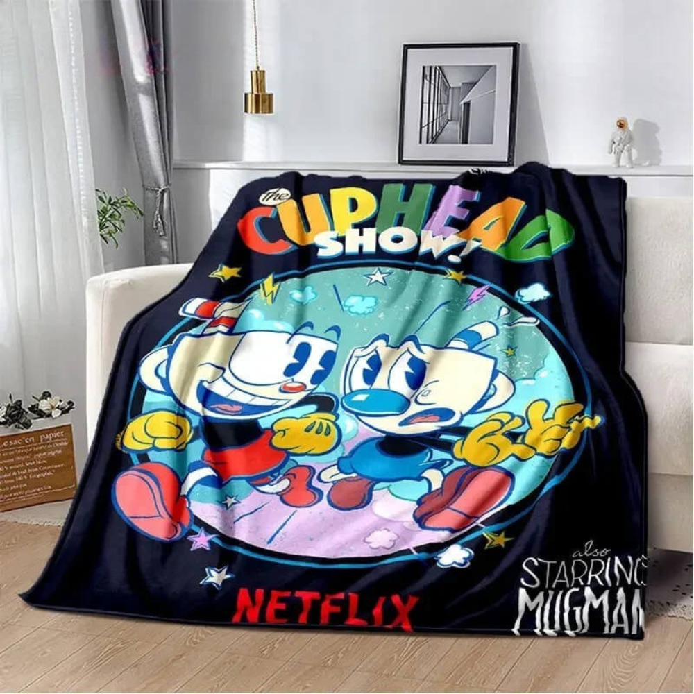 soft warm Cuphead blanket for all seasons