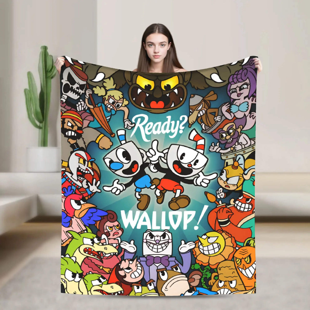 cozy Mugman blanket for gaming fans