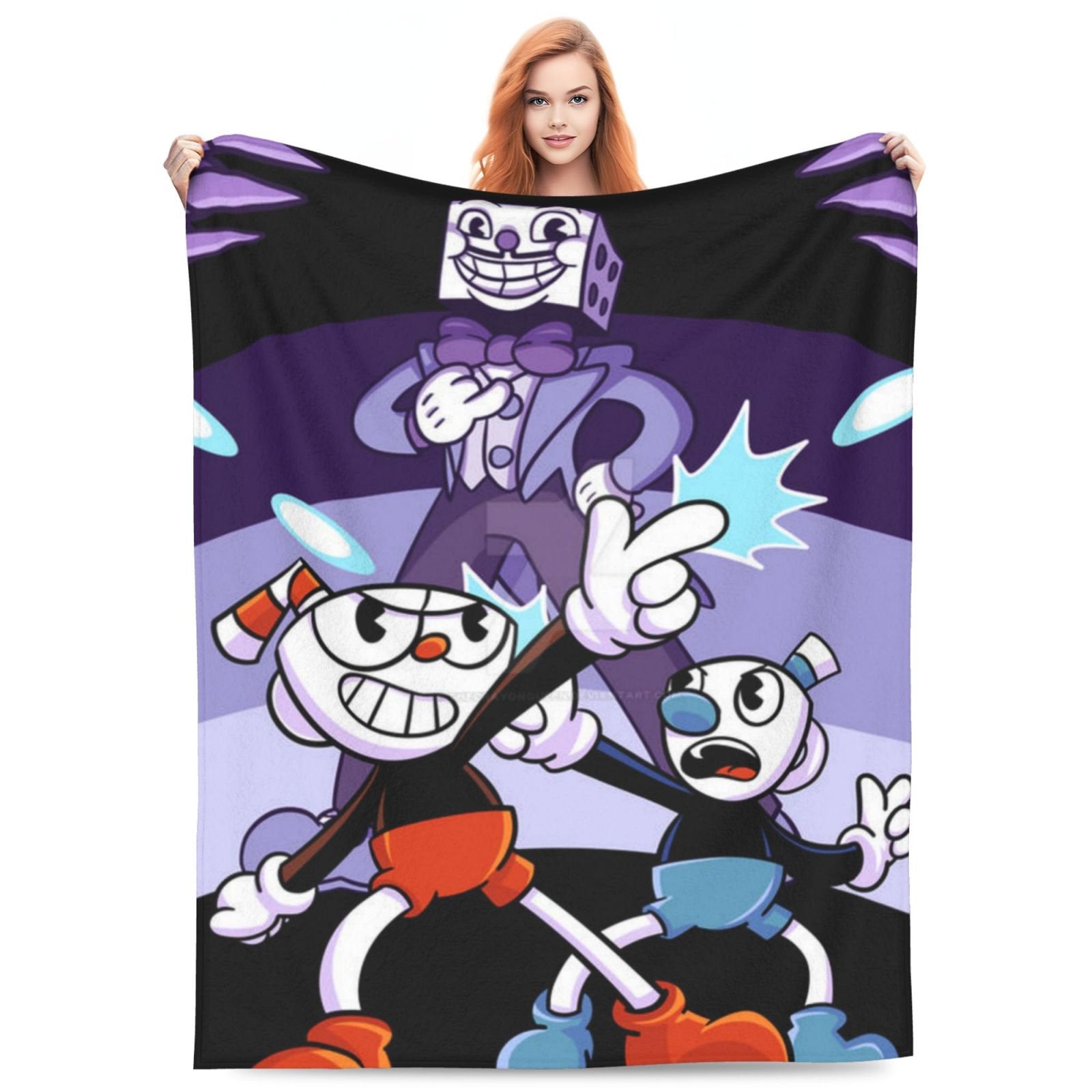 Cuphead throw blanket for couch
