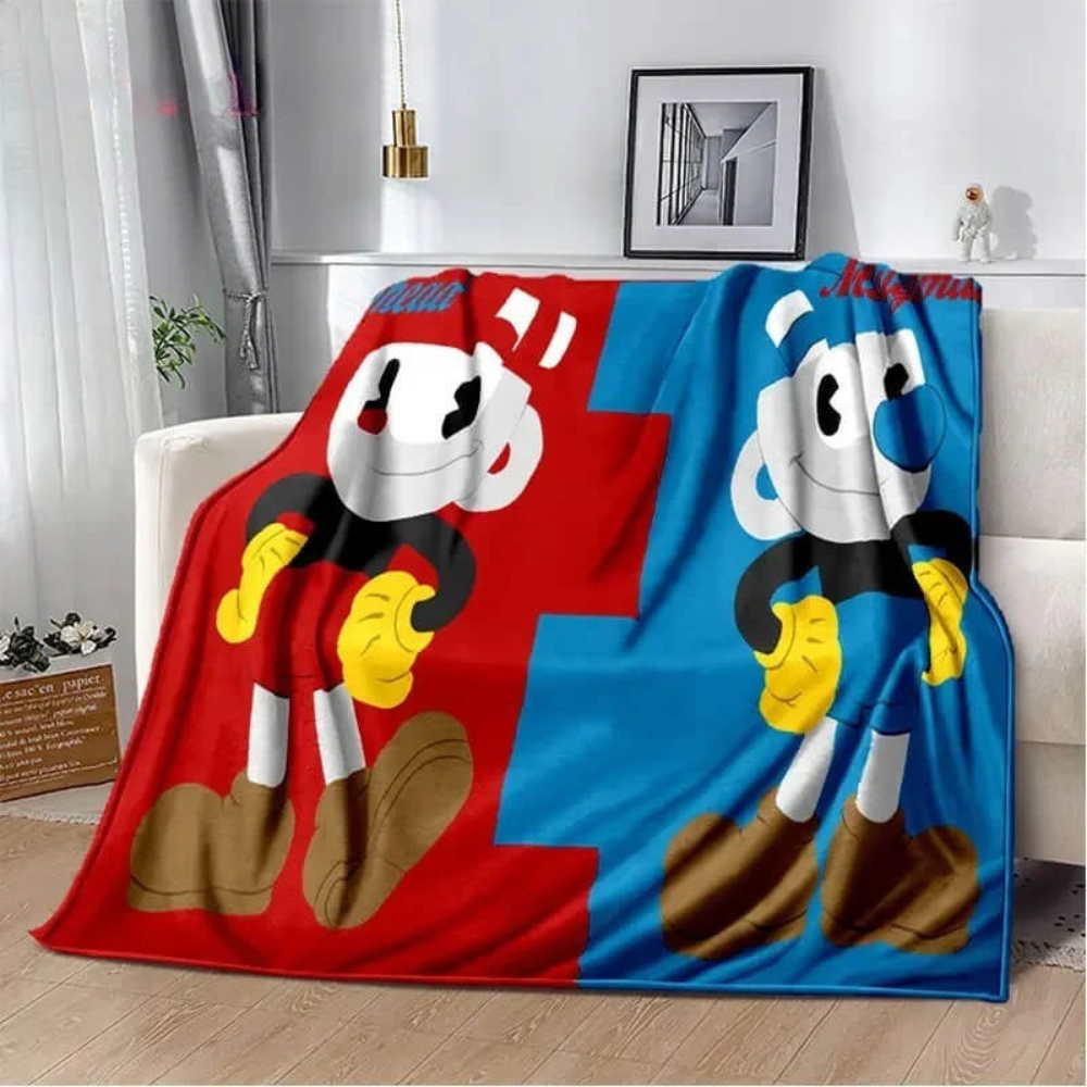 Mugman gaming blanket cozy plush throw