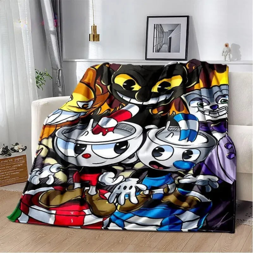 gaming flannel blanket for kids bedroom