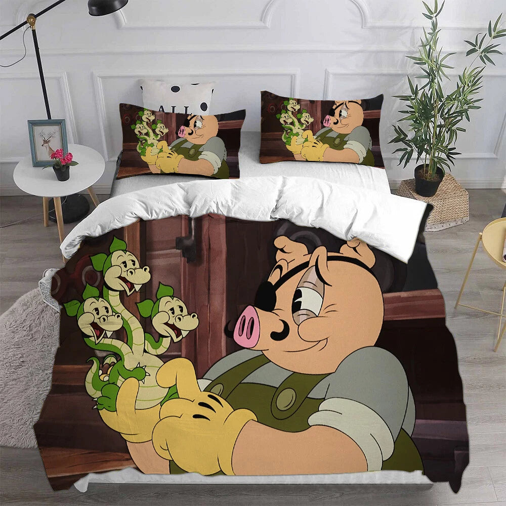 retro gaming bedding decorative set