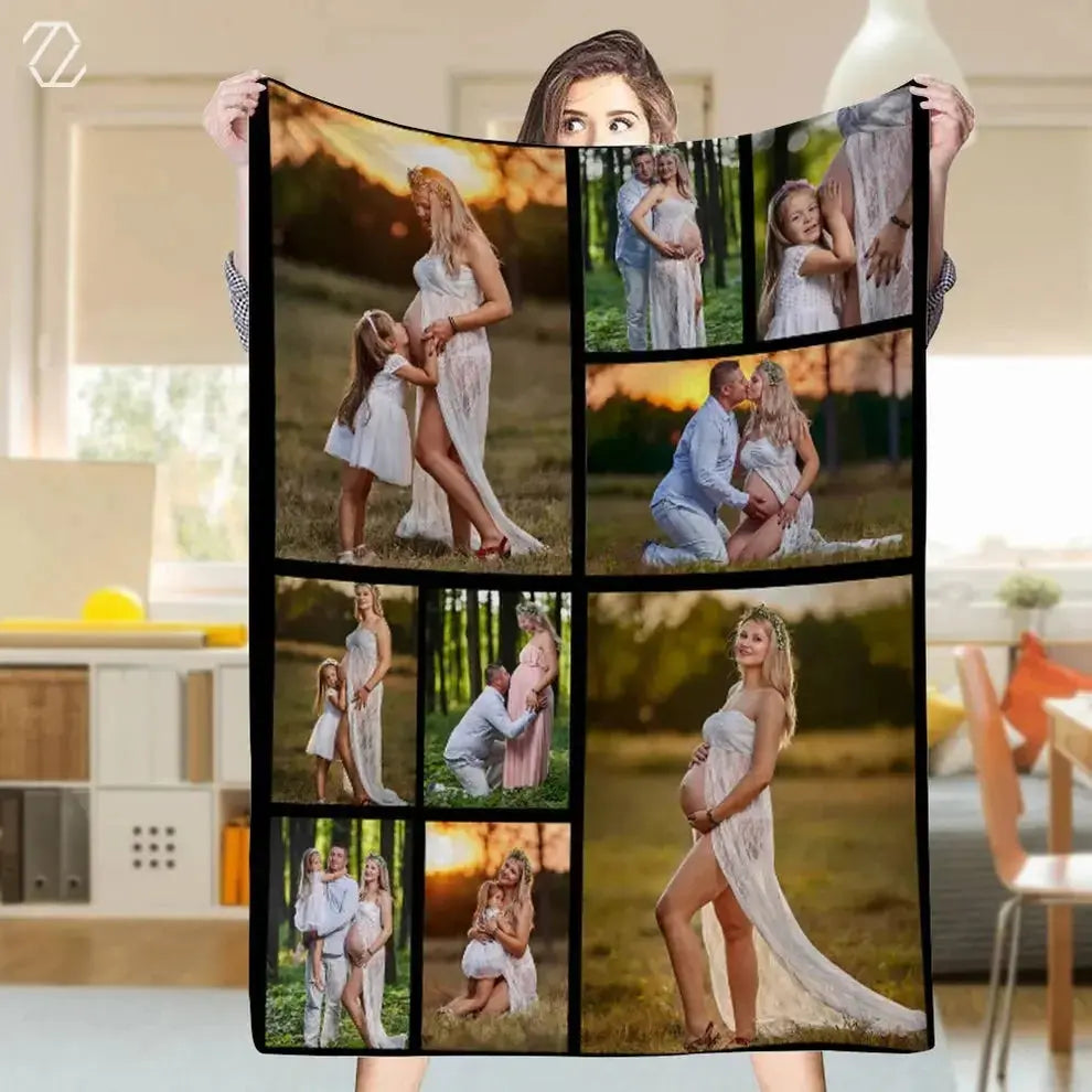 Custom Design Personalised Throw Blanket Zirconic