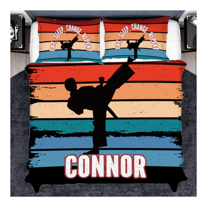 Custom Bedding For Karate Boys And Kids