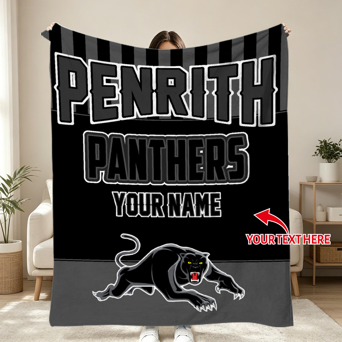 custom rugby throw blanket soft flannel sports blanket