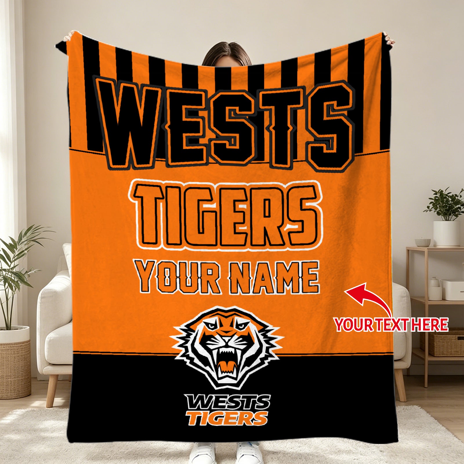 personalized rugby throw blanket soft flannel