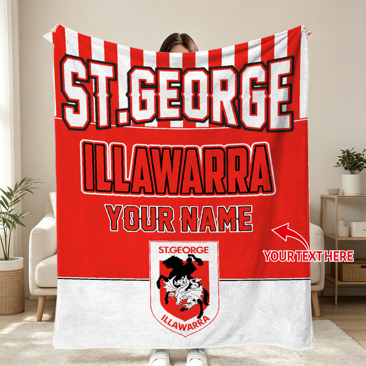 NRL sports blanket for fans and collectors