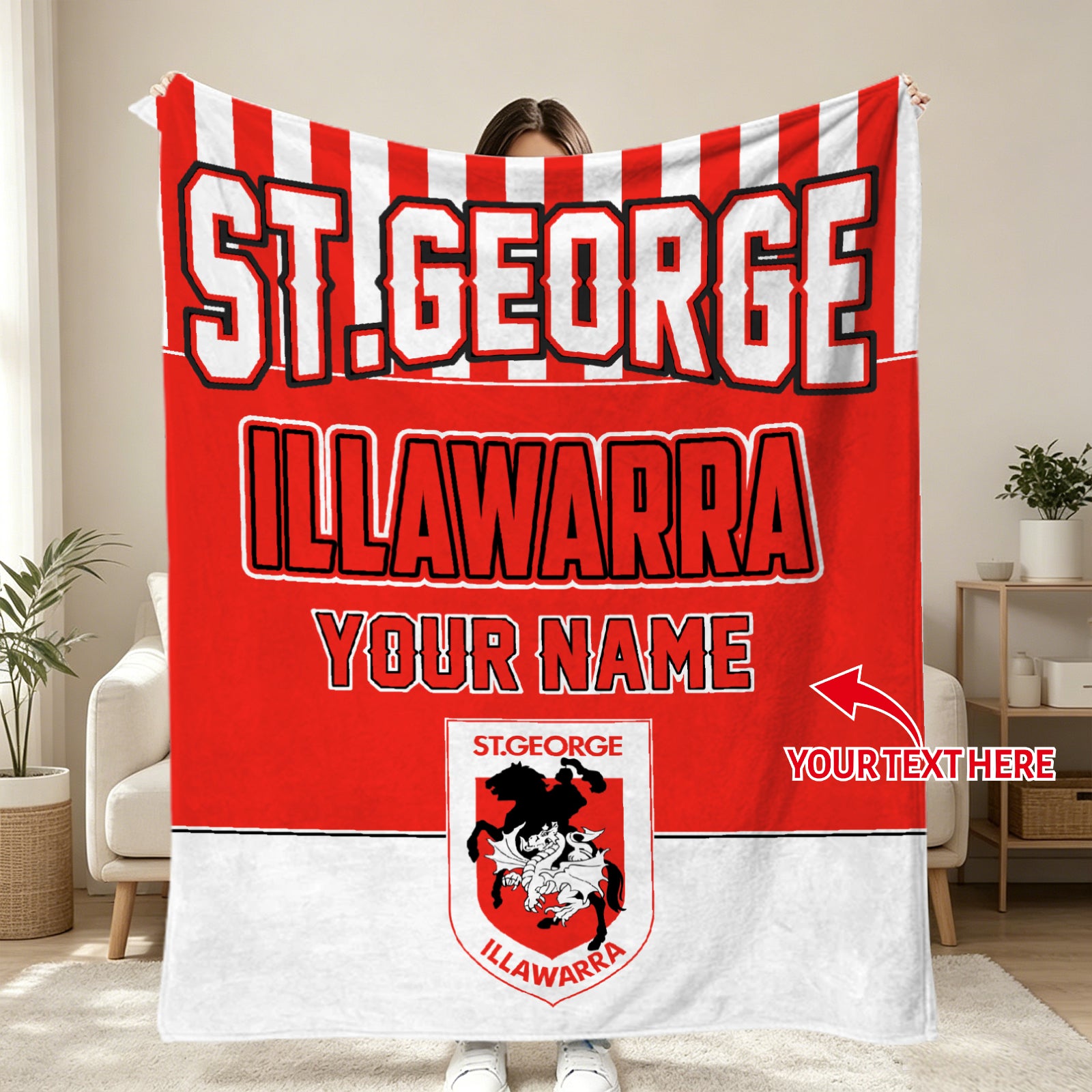 NRL sports blanket for fans and collectors
