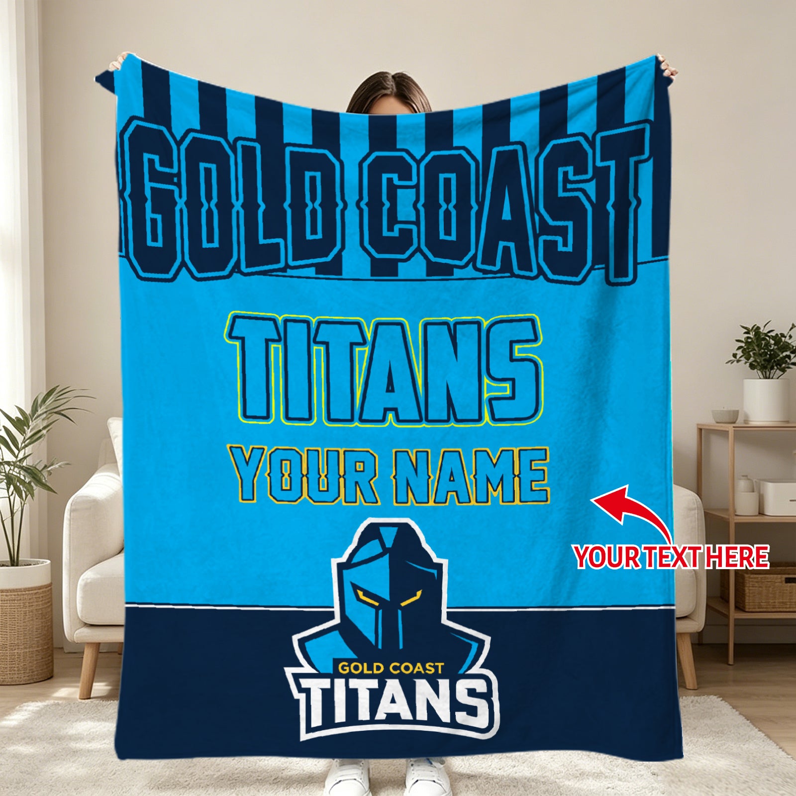 soft rugby blanket for sports fans