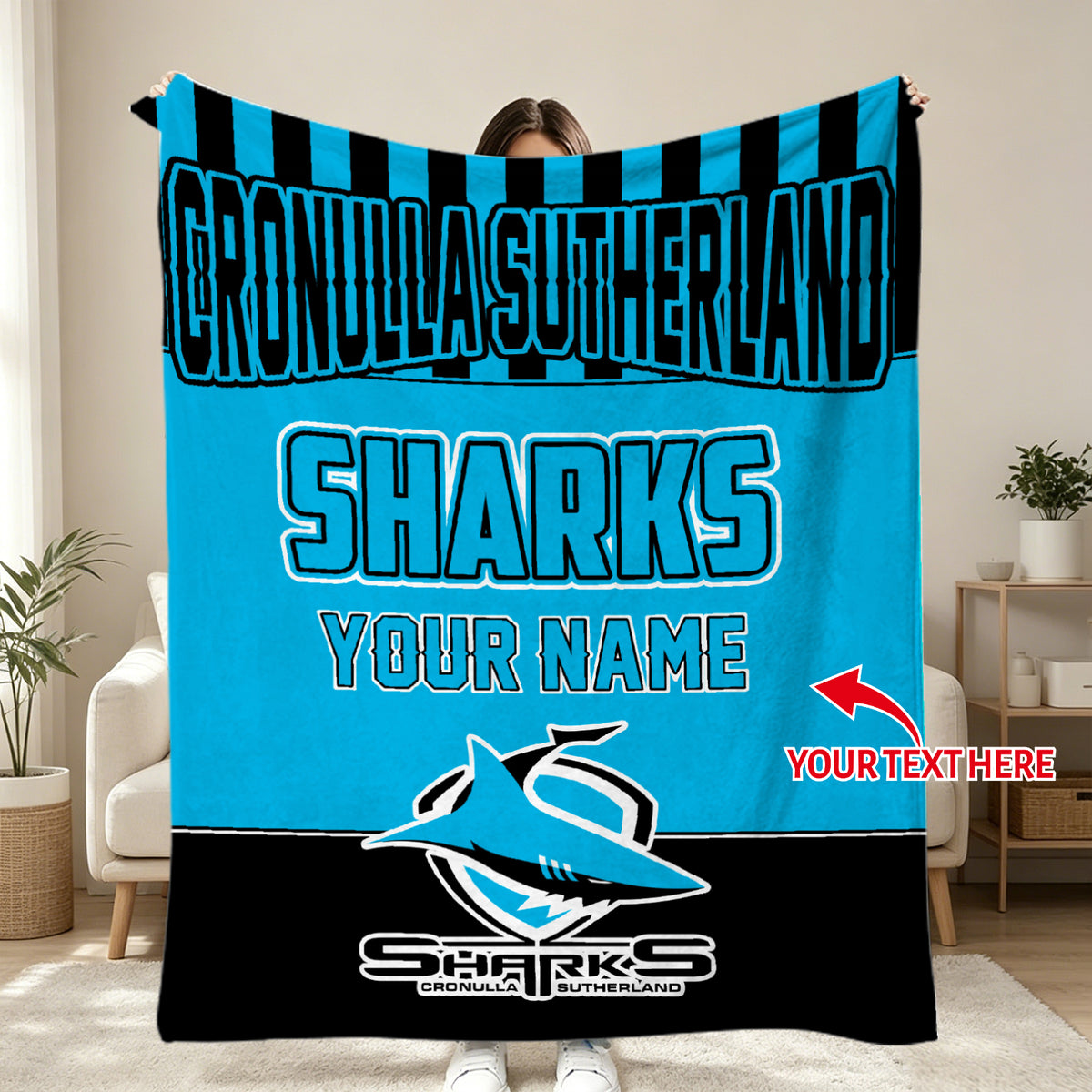 NRL blanket HD print sports design