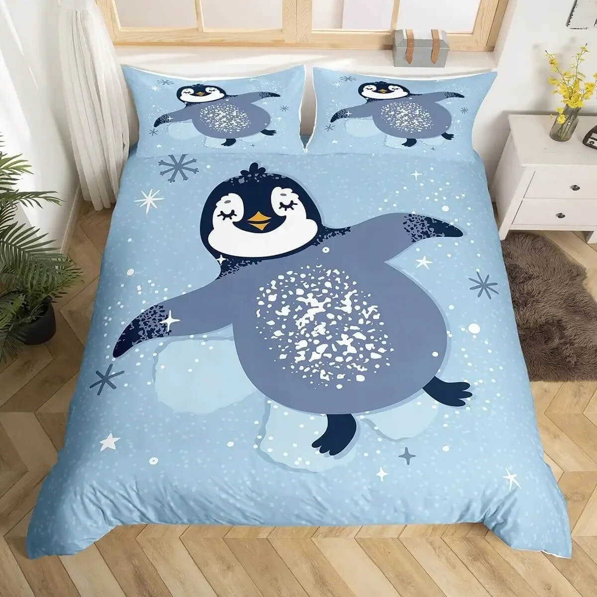 Bird themed bedding penguin