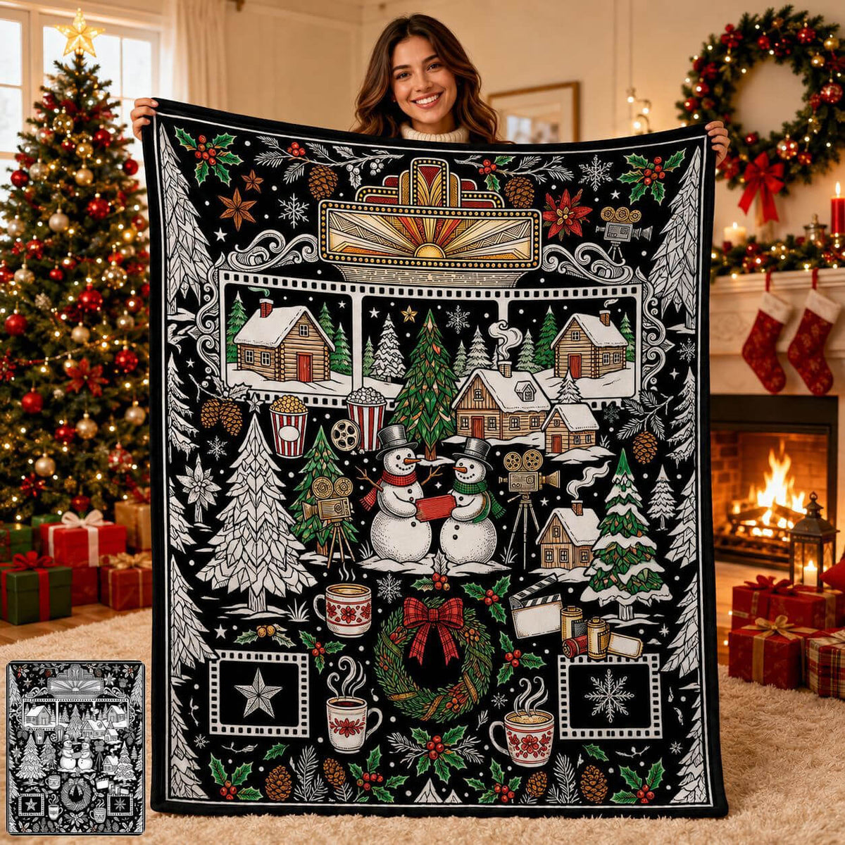 Color your own blanket with 24 included markers