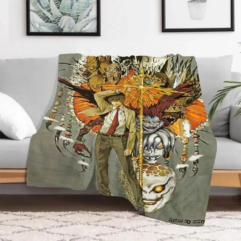 Death Note Kira Throw Blanket