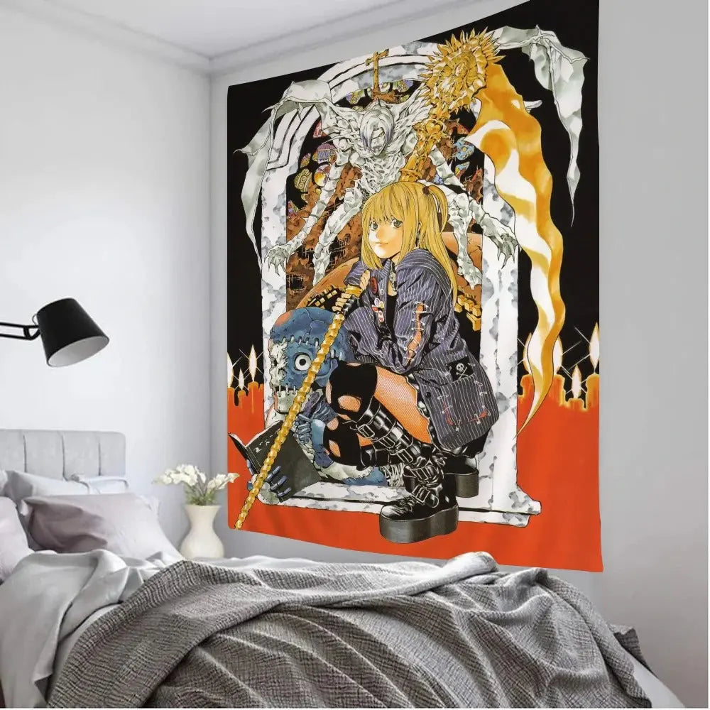 Dark Aesthetic Anime Tapestry Decor