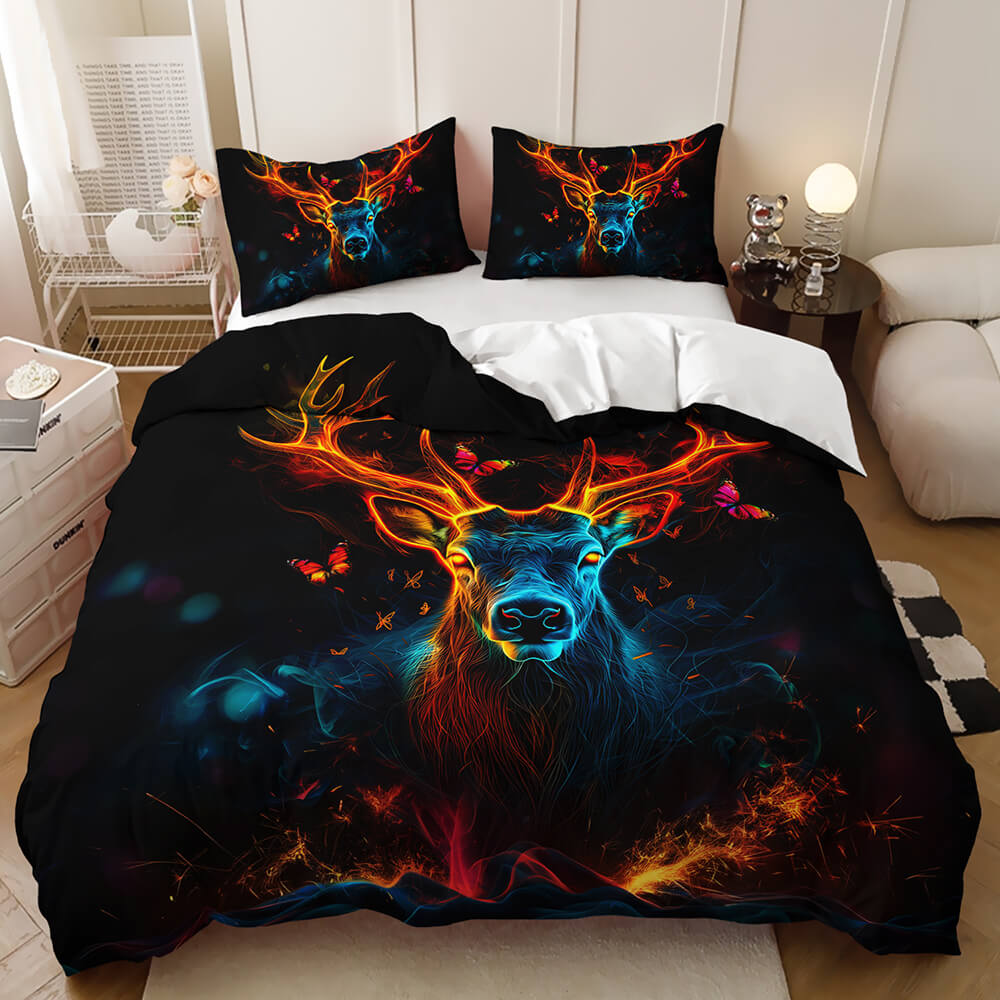 Lake forest deer doona cover set for wildlife lovers