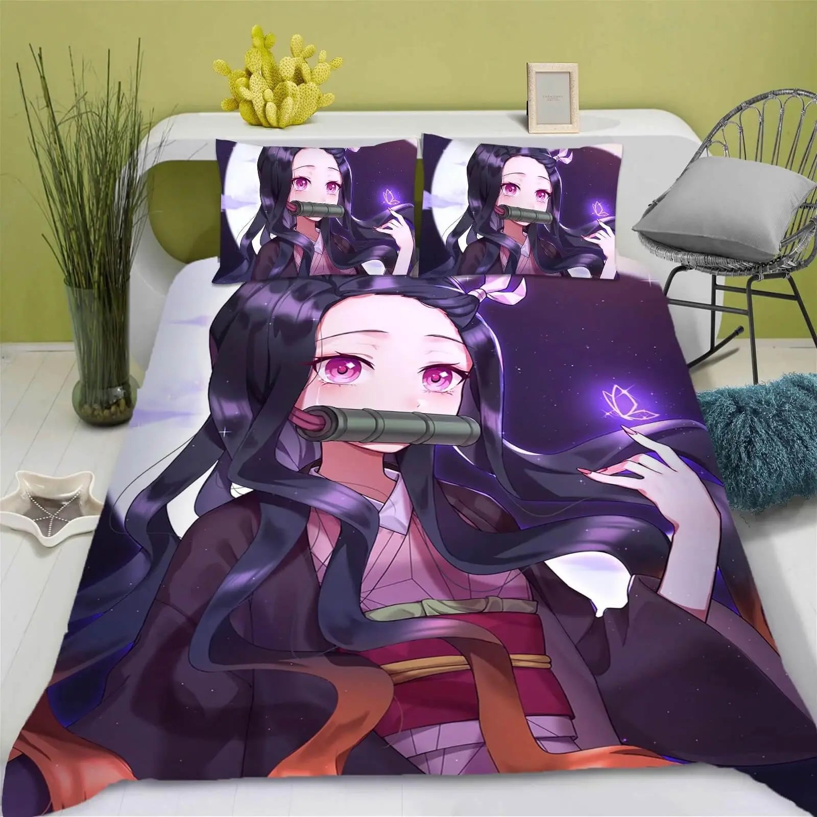 Demon Slayer Anime Nezuko Quilt Cover
