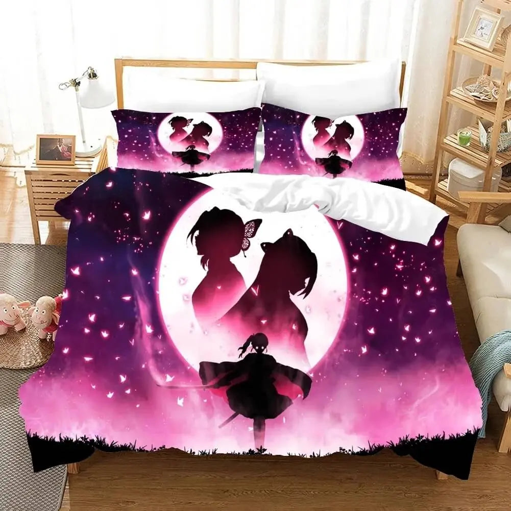 Demon Slayer Anime Shinobu Kocho Quilt Cover