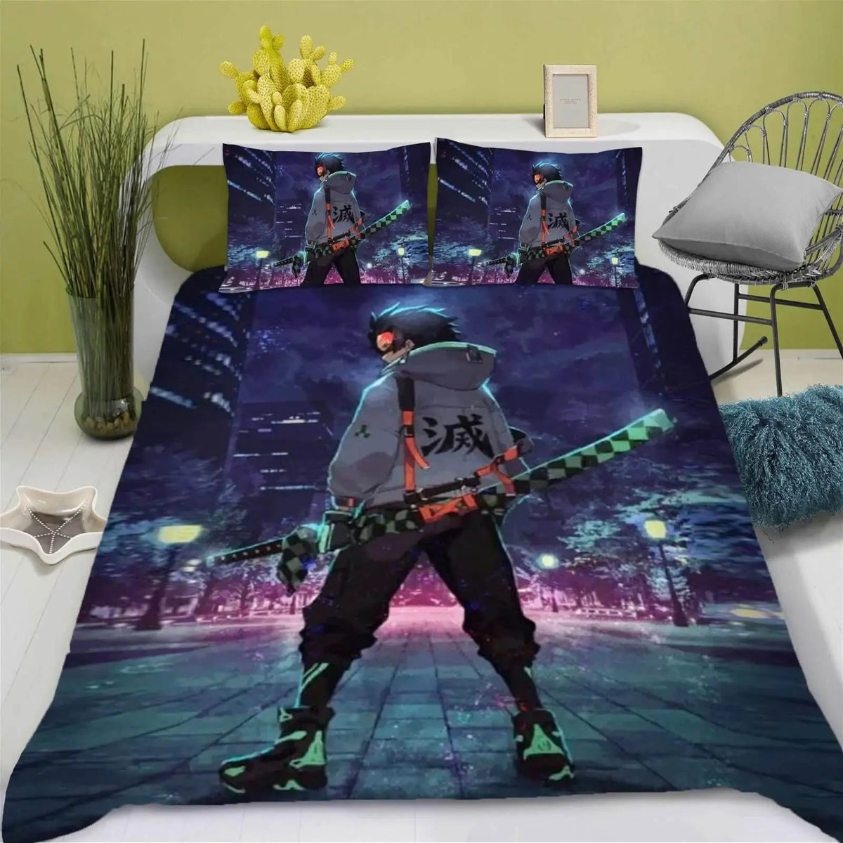 Demon Slayer Anime Tanjiro Kamado Duvet Cover