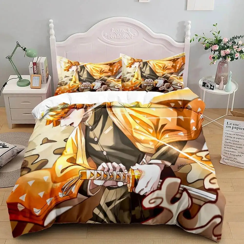 Demon Slayer Anime Zenitsu Agatsuma Doona Cover