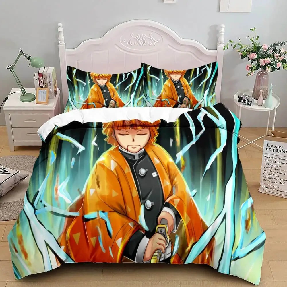 Demon Slayer Anime Zenitsu Agatsuma Doona Cover