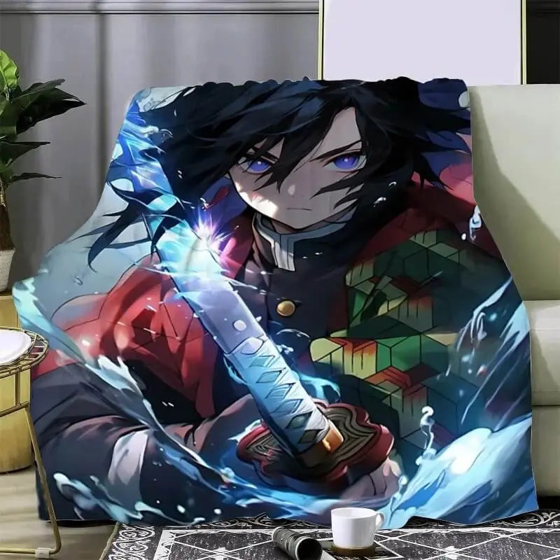 Demon Slayer Giyu Tomioka Throw Blanket