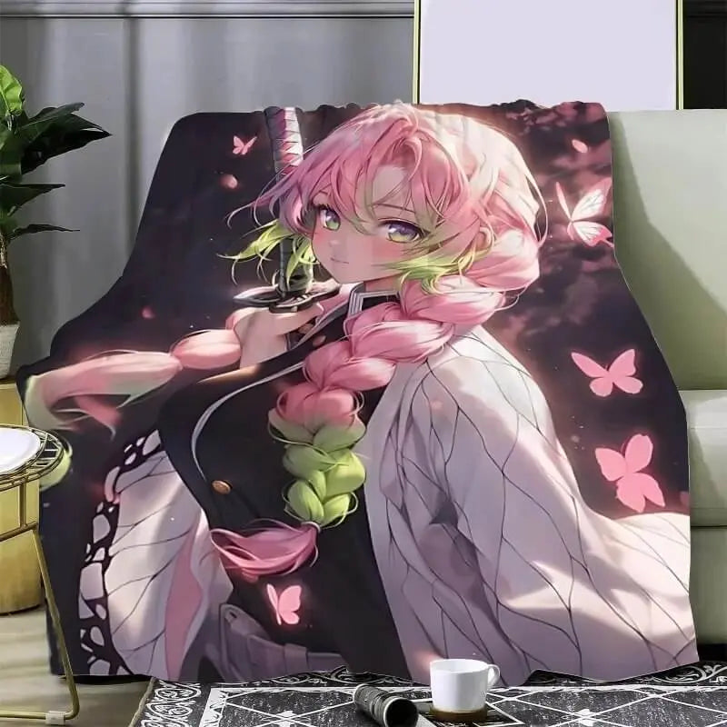 Demon Slayer Mitsuri Throw Blanket