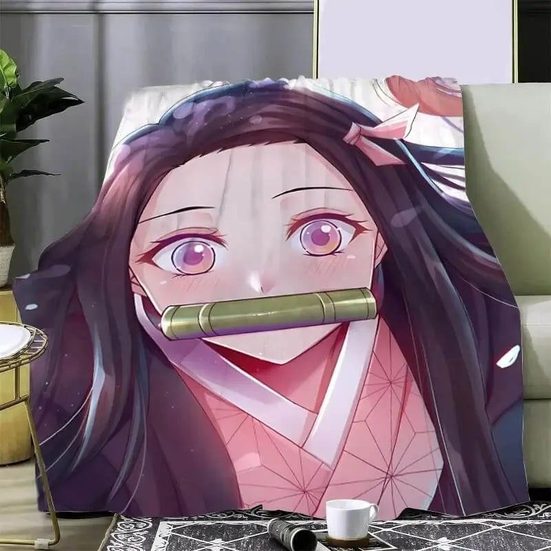Demon Slayer Nezuko Kamado Throw Blanket