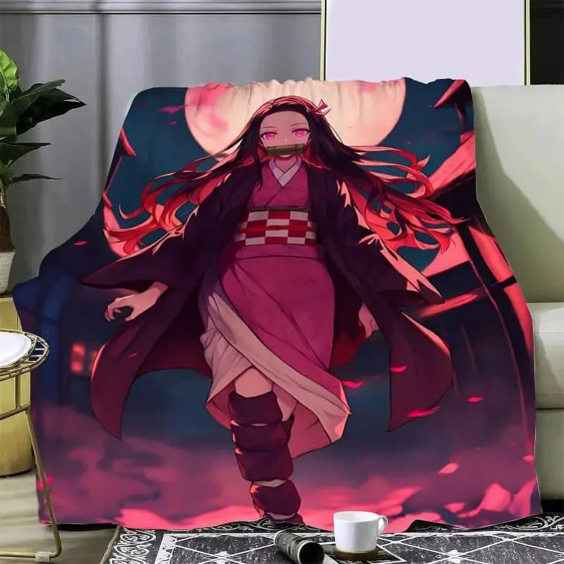 Demon Slayer Nezuko Throw Blanket