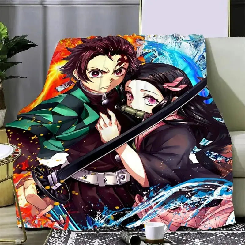 Demon Slayer Nezuko & Tanjiro Throw Blanket