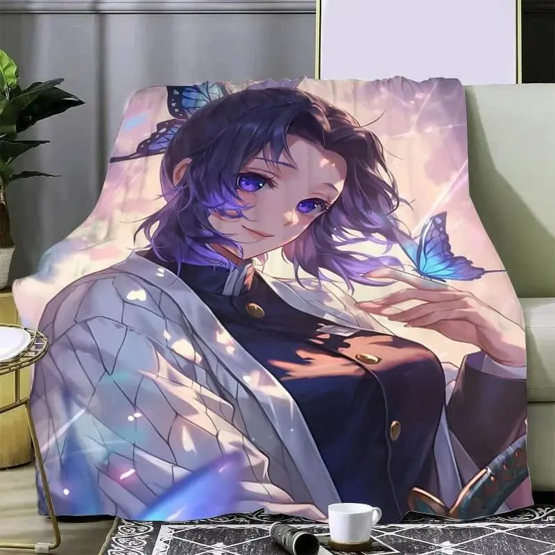 Demon Slayer Shinobu Kocho Throw Blanket