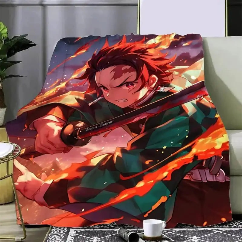 Demon Slayer Tanjiro Throw Blanket