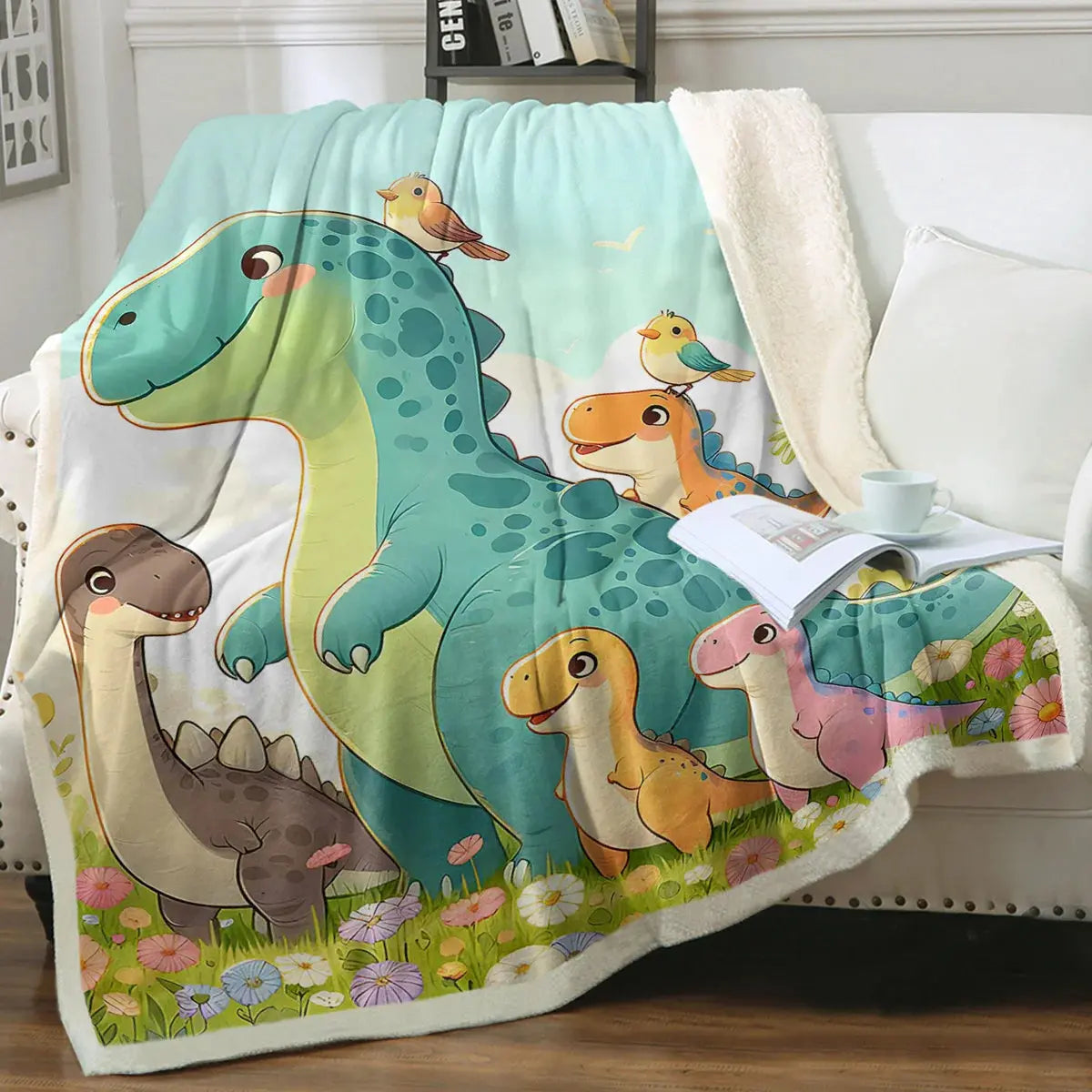 Dinosaur Throw Blanket My Store