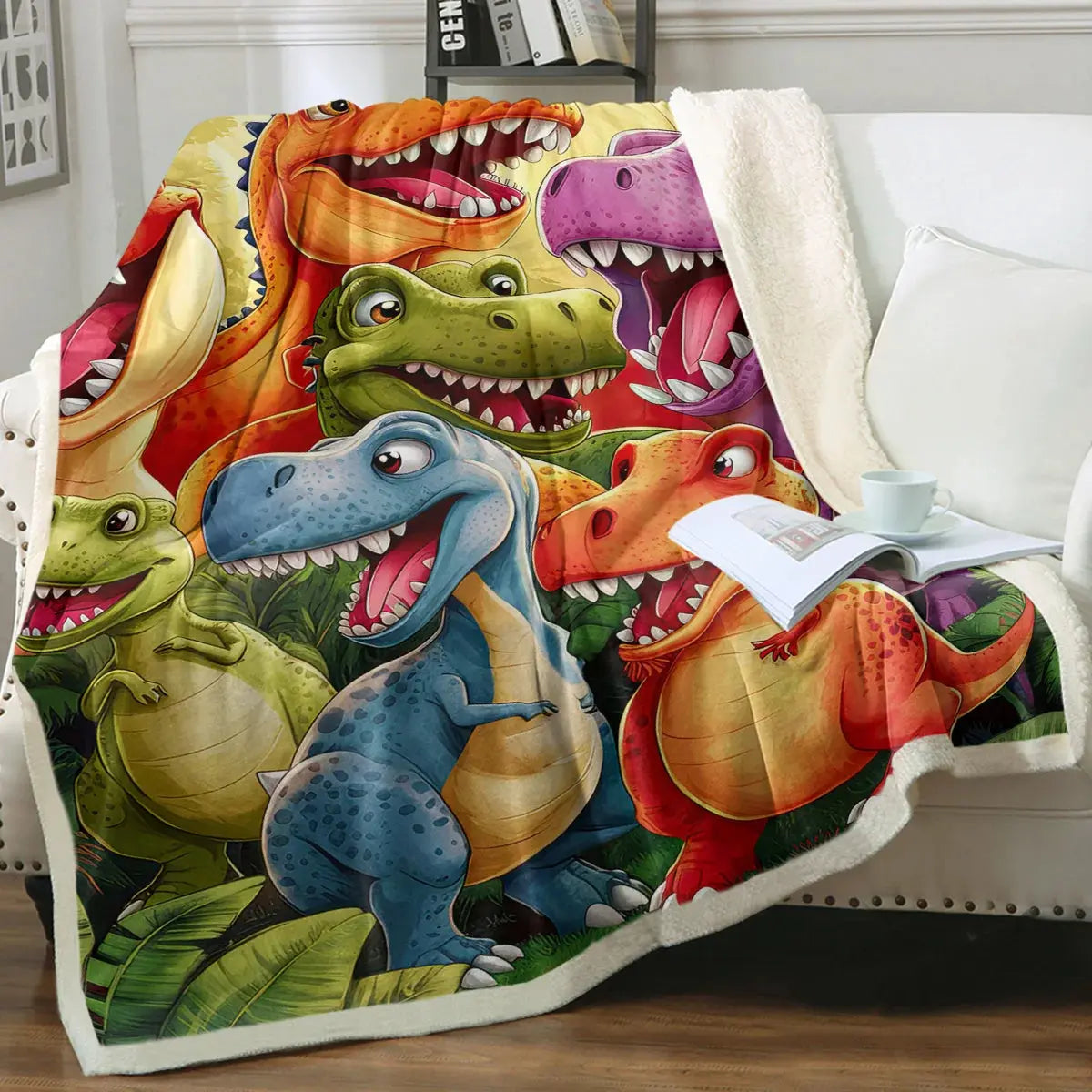 Dinosaurs Throw Blanket My Store