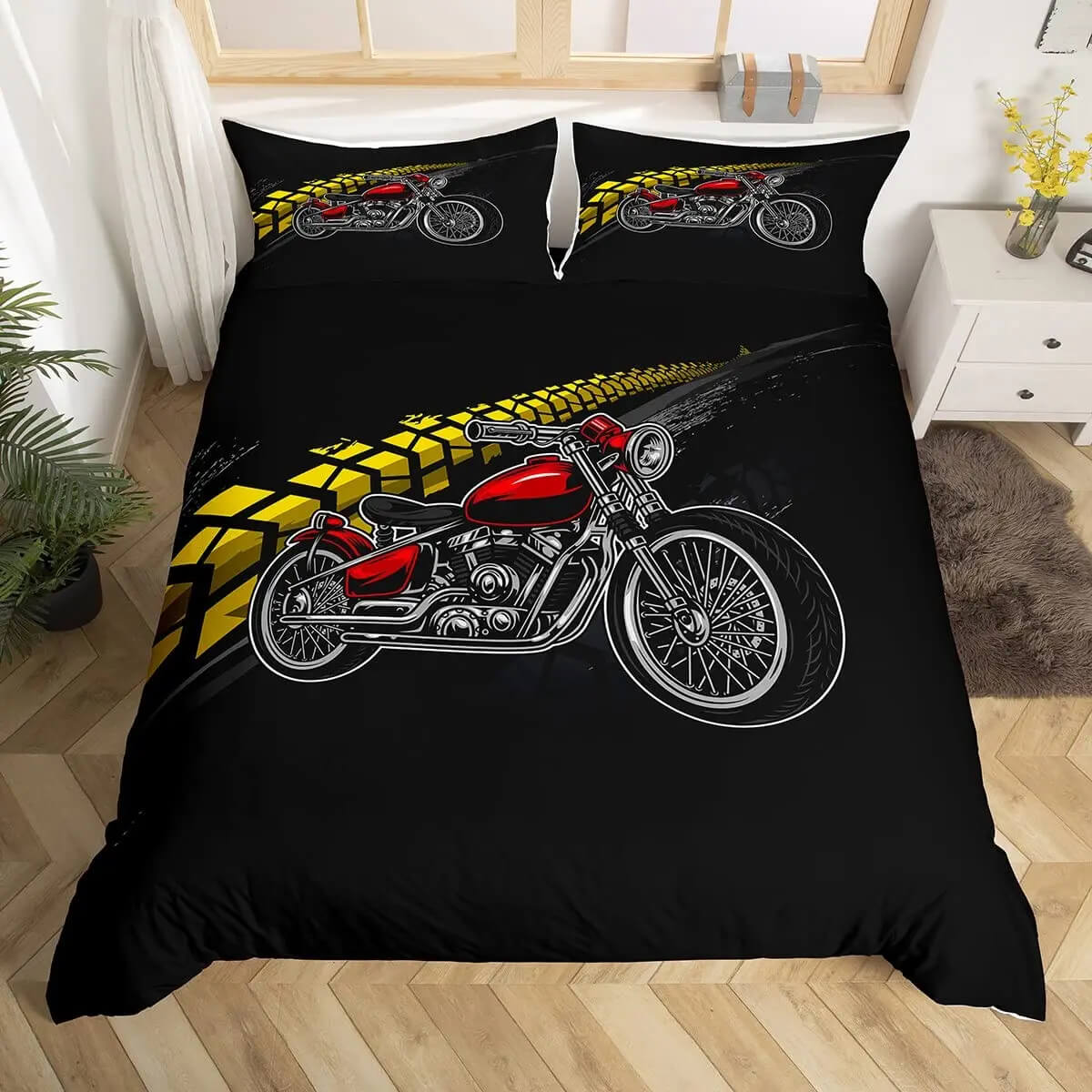 Dirt bike bedroom decor bedding