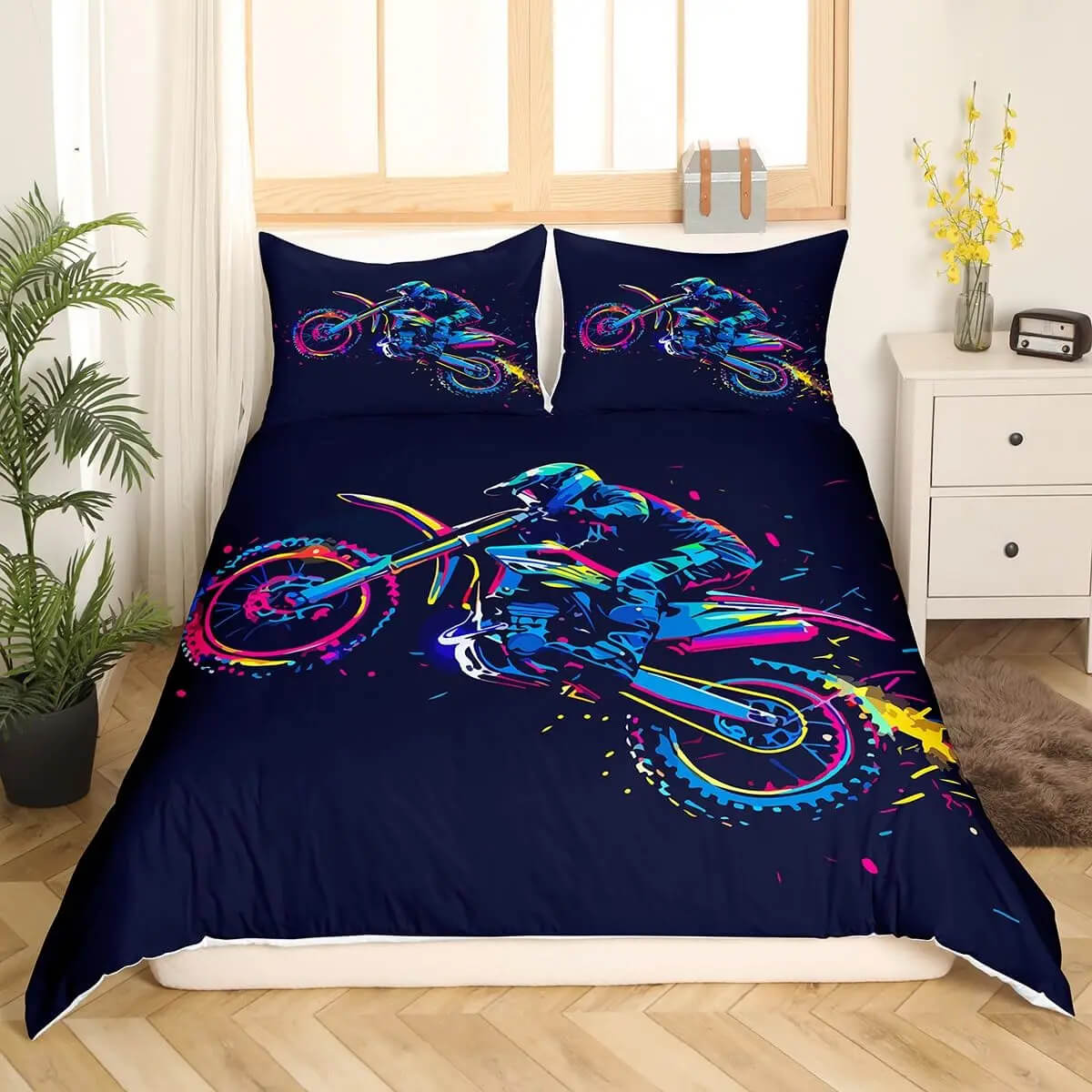 Motocross fan gift duvet cover