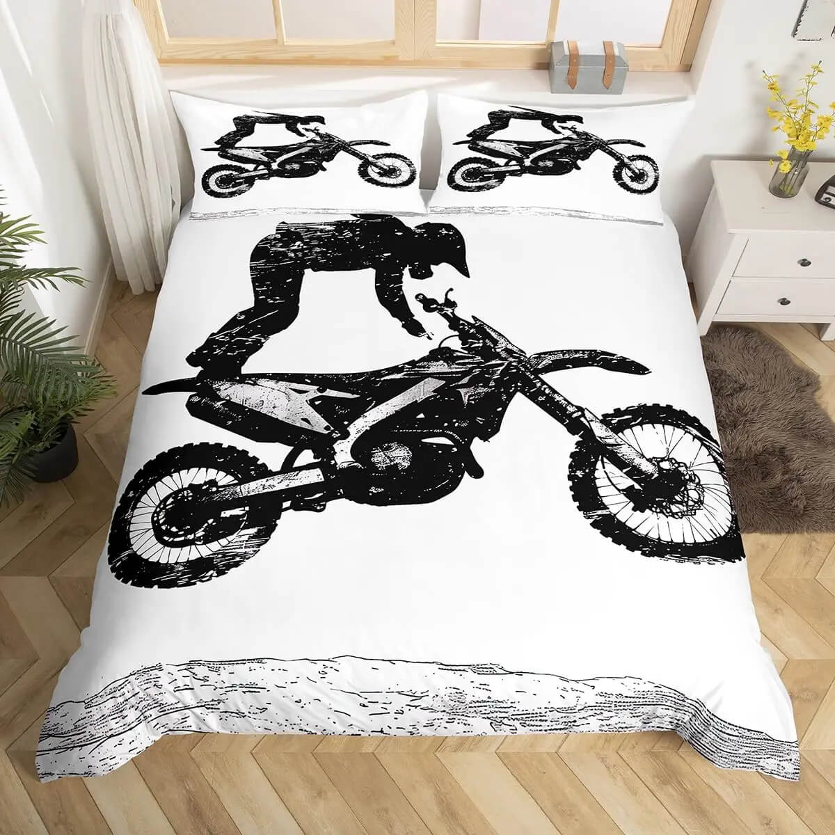 Adult dirt bike extreme sports bedding