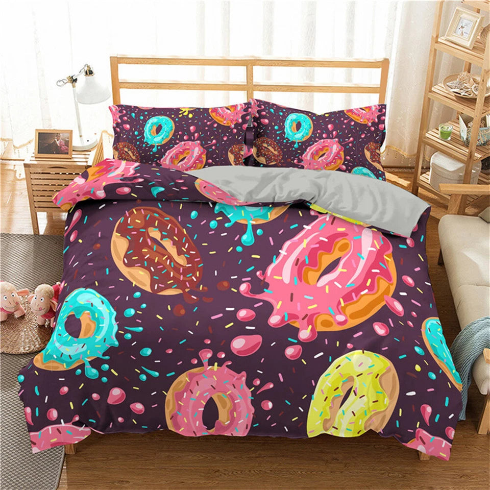 sweet donut bedding set